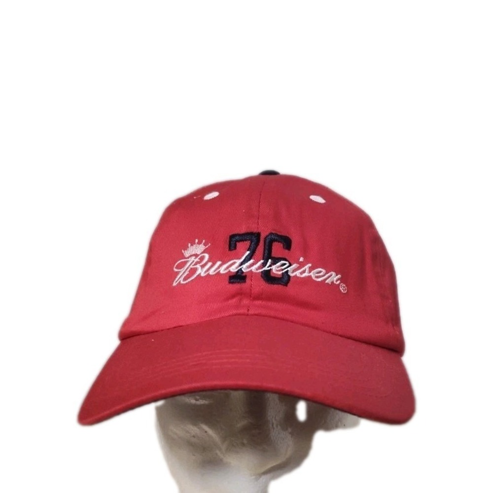Anheuser-Busch "Budweiser 76" King of Beers Red Crown Brewery Baseball Hat